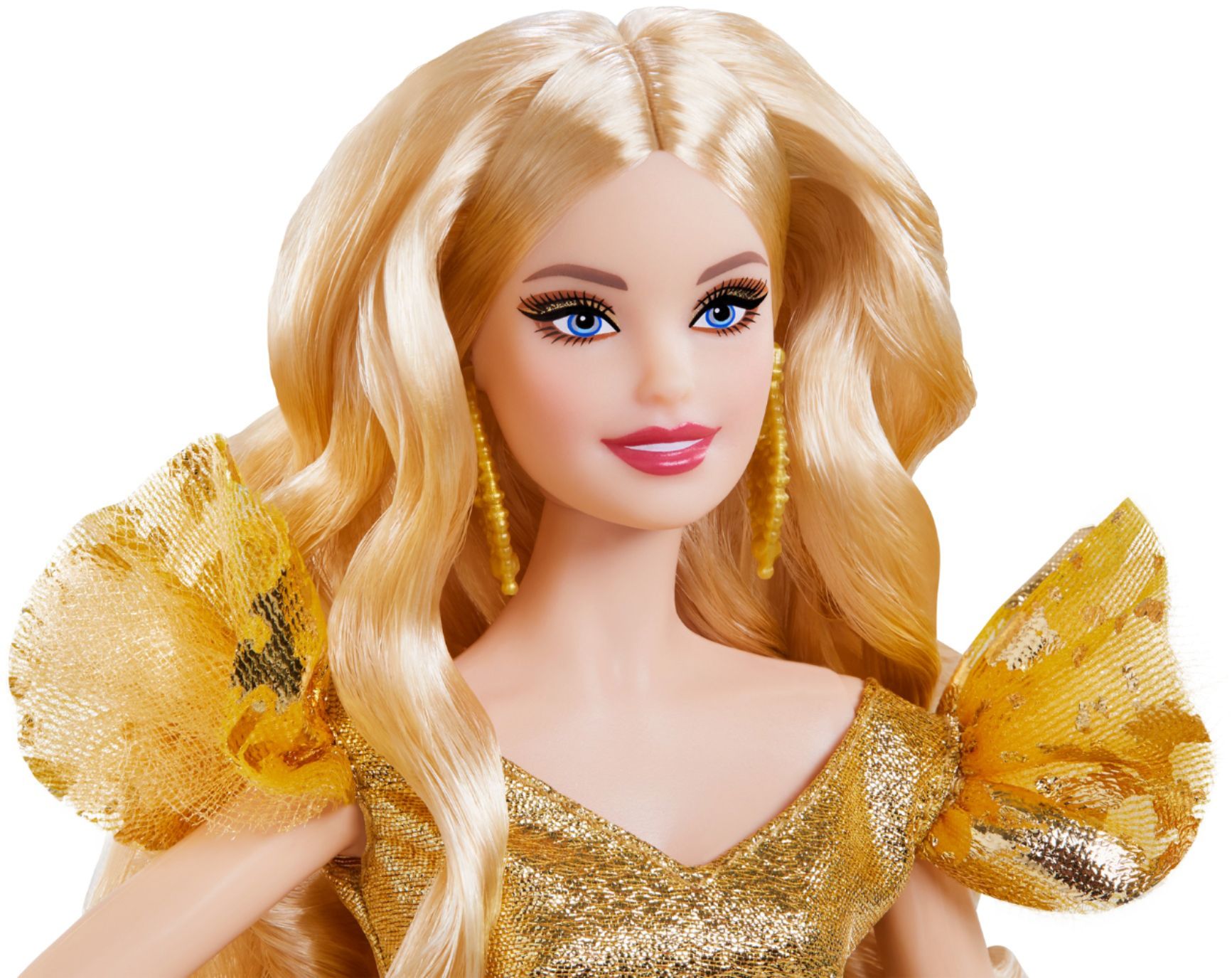Mattel GHT54 Holiday Barbie Blonde Gold for sale online 