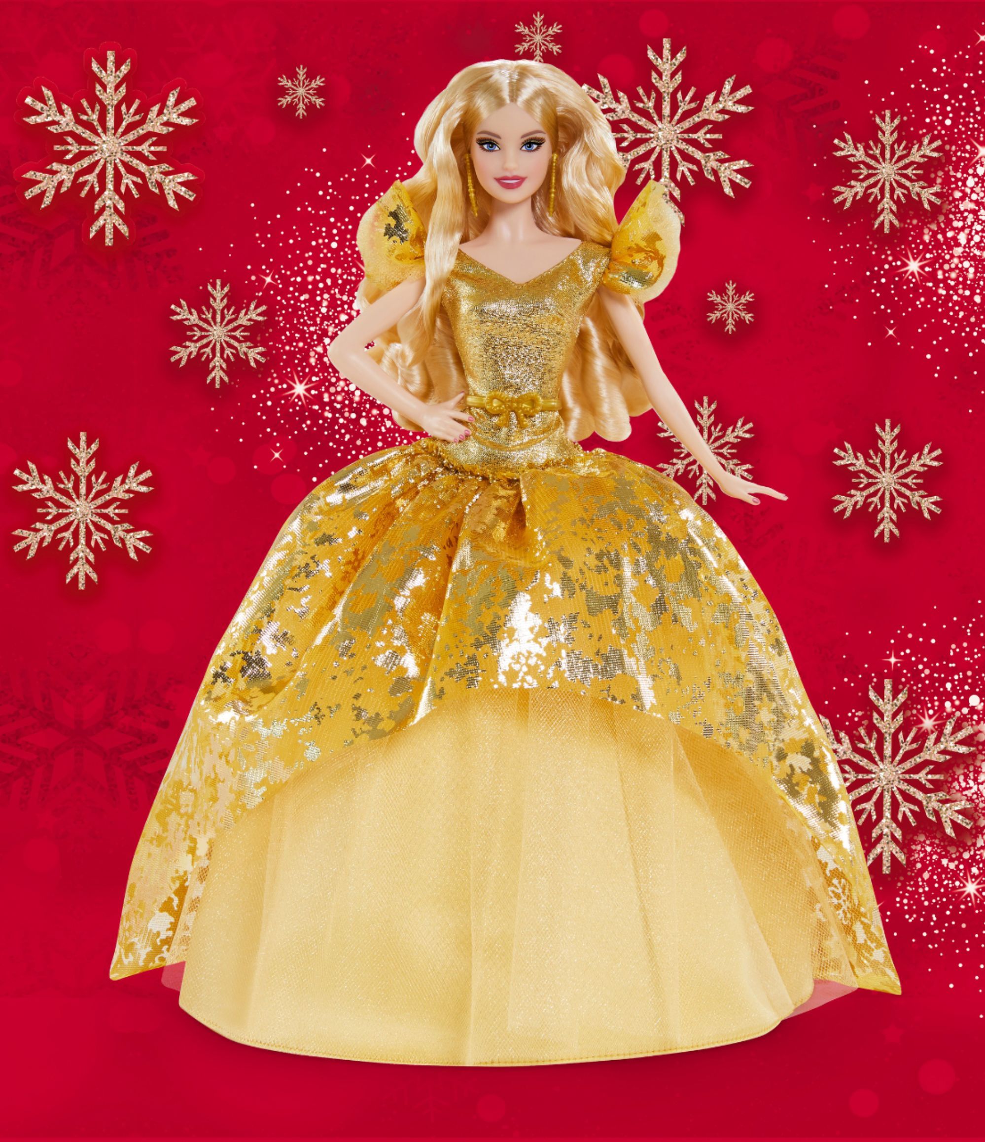 Gold for sale online Mattel GHT54 Holiday Barbie Blonde