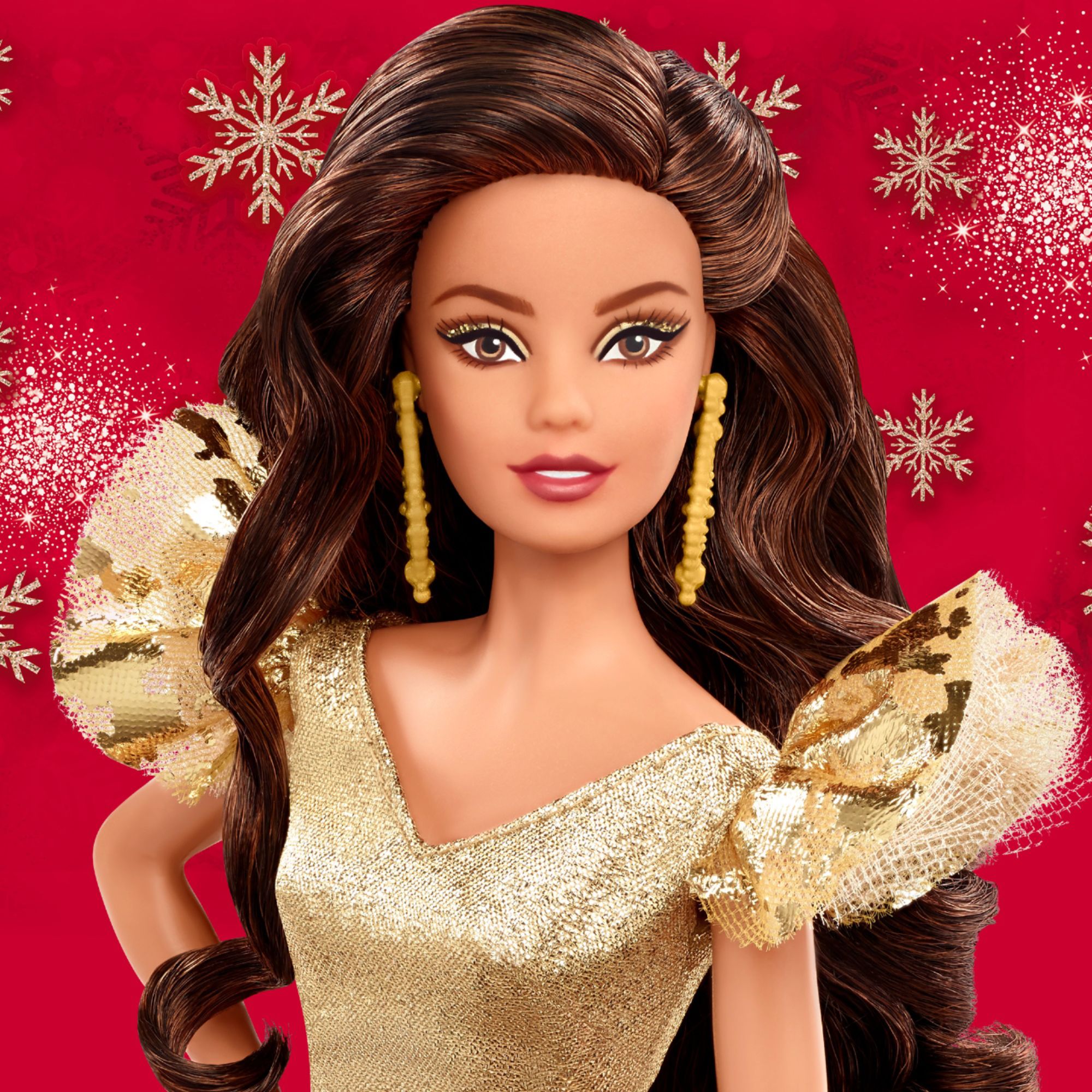 Holiday Barbie Brunette GOLD GHT56 - Best Buy
