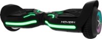 Front Zoom. Hover-1 - Superfly Electric Self-Balancing Scooter w/6 mi Max Range & 7 mph Max Speed- Premium Bluetooth Speaker - Black.