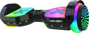 Hover-1 - Astro LED Light Up Electric Self-Balancing Scooter w/6 mi Max Operating Range & 7 mph Max Speed - Black - Front_Zoom