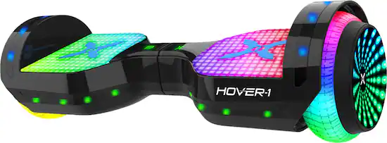 Hover 1 Astro LED Light Up Electric Self Balancing Scooter w 6 mi Max Operating Range 7 mph Max Speed Black H1 ATD BLK Best Buy