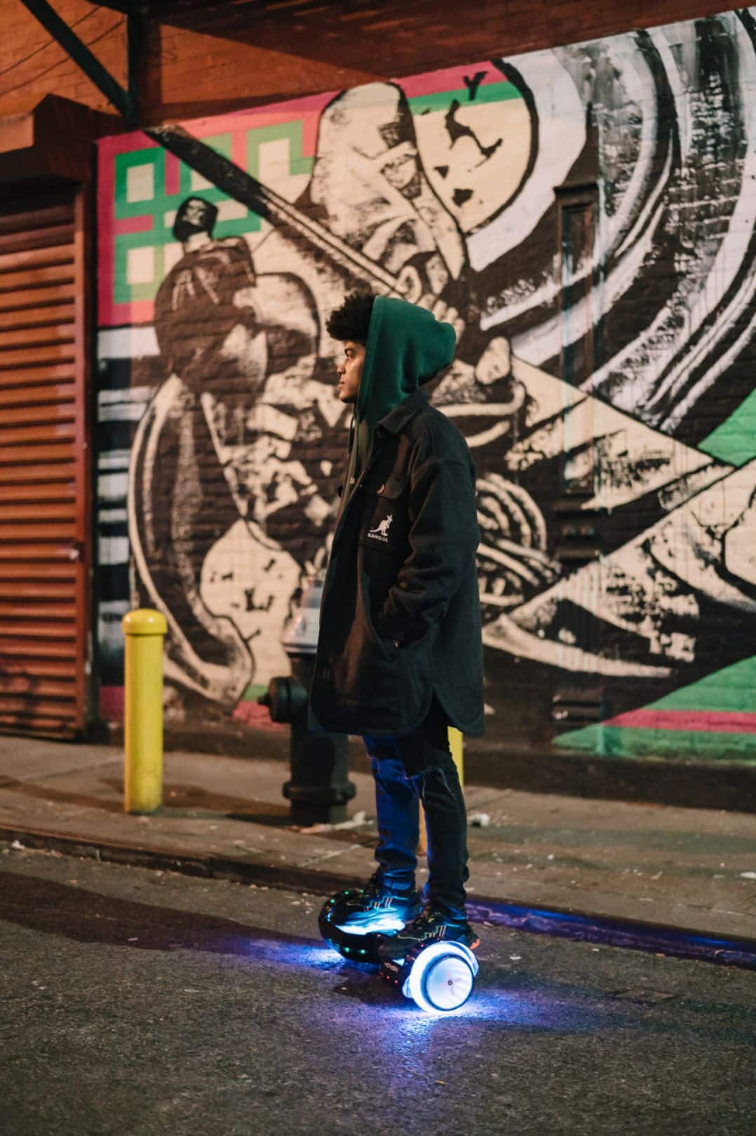 Alt View 20. Hover-1 - Astro LED Light Up Electric Self-Balancing Scooter w/6 mi Max Operating Range & 7 mph Max Speed - Black.