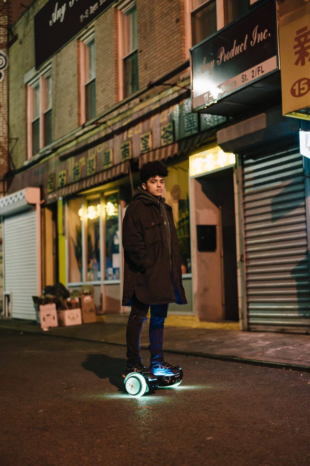 Alt View 26. Hover-1 - Astro LED Light Up Electric Self-Balancing Scooter w/6 mi Max Operating Range & 7 mph Max Speed - Black.