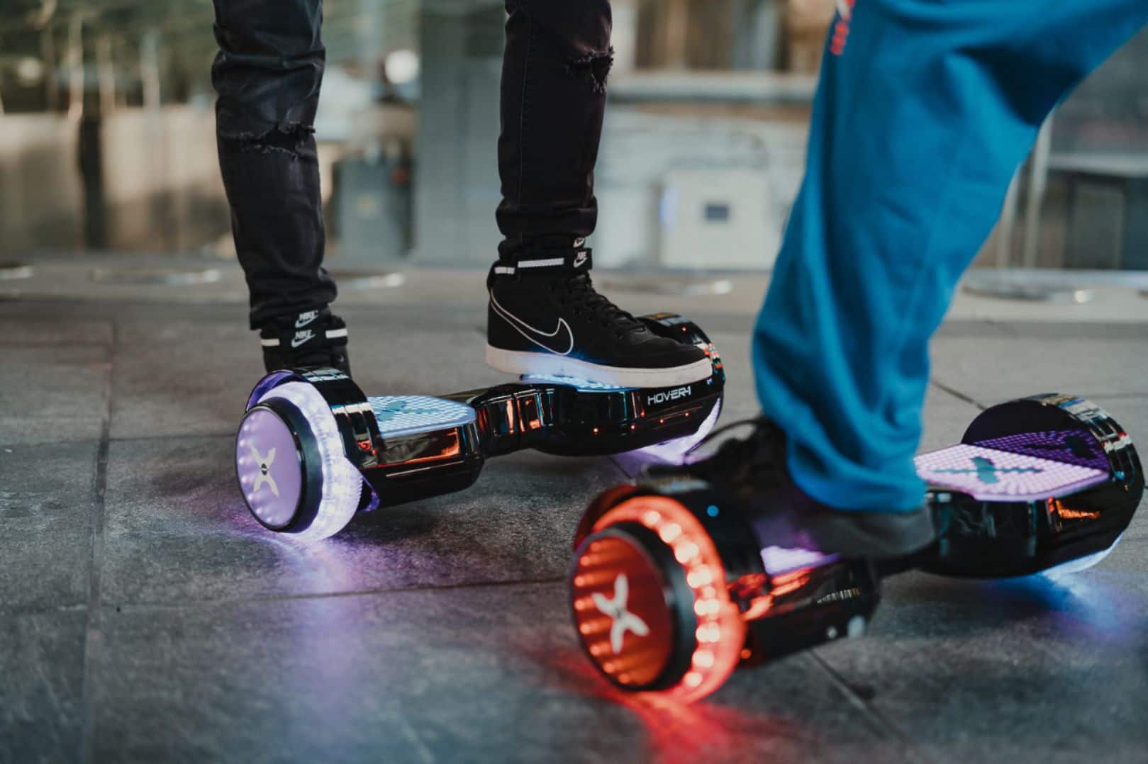 Alt View 34. Hover-1 - Astro LED Light Up Electric Self-Balancing Scooter w/6 mi Max Operating Range & 7 mph Max Speed - Black.