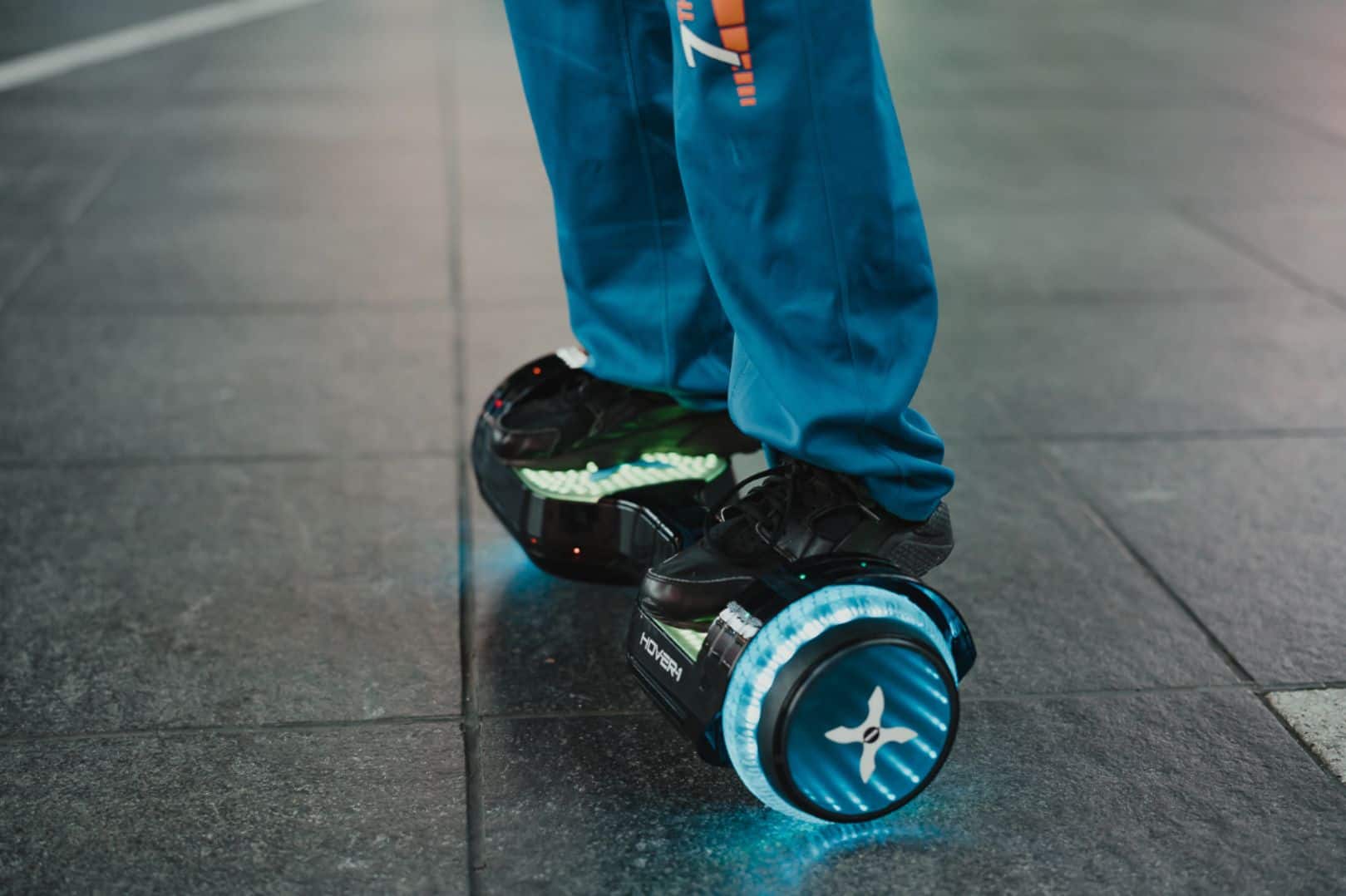 Alt View 35. Hover-1 - Astro LED Light Up Electric Self-Balancing Scooter w/6 mi Max Operating Range & 7 mph Max Speed - Black.