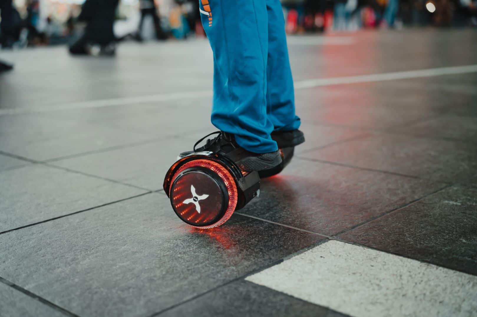 Alt View 37. Hover-1 - Astro LED Light Up Electric Self-Balancing Scooter w/6 mi Max Operating Range & 7 mph Max Speed - Black.