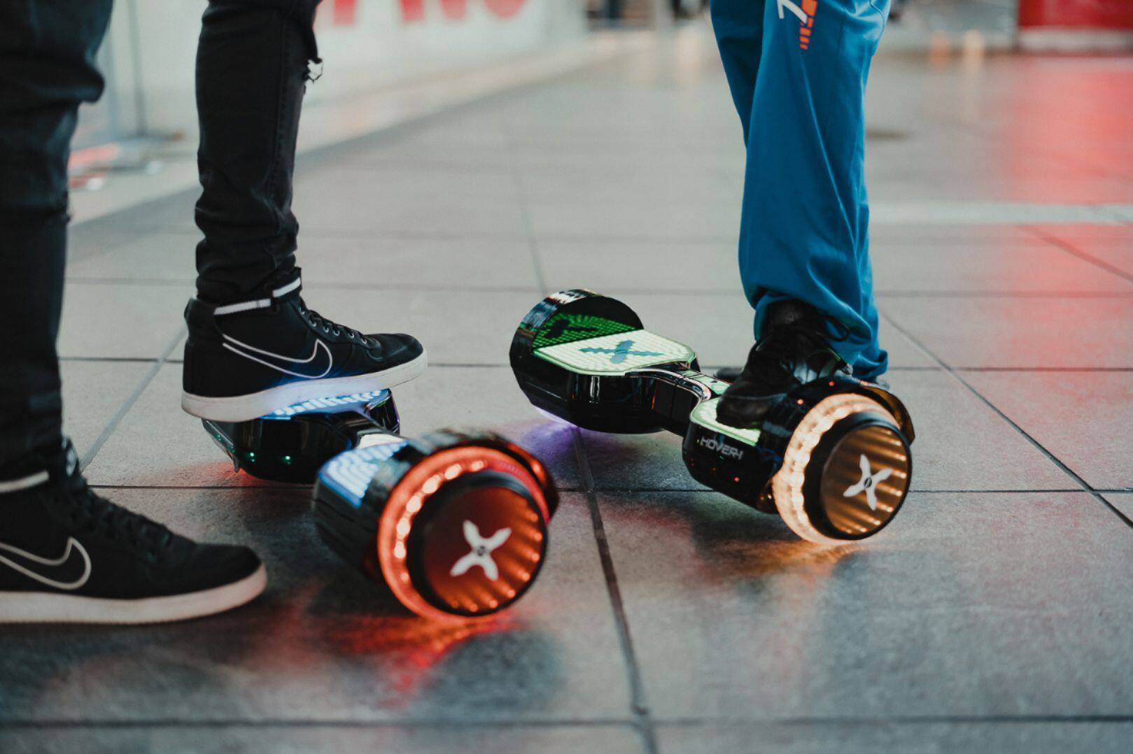 Alt View 40. Hover-1 - Astro LED Light Up Electric Self-Balancing Scooter w/6 mi Max Operating Range & 7 mph Max Speed - Black.