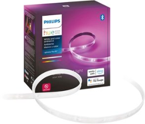 Philips - Hue Bluetooth Lightstrip Plus 80-inch Base Kit - White and Color Ambiance - Front_Zoom