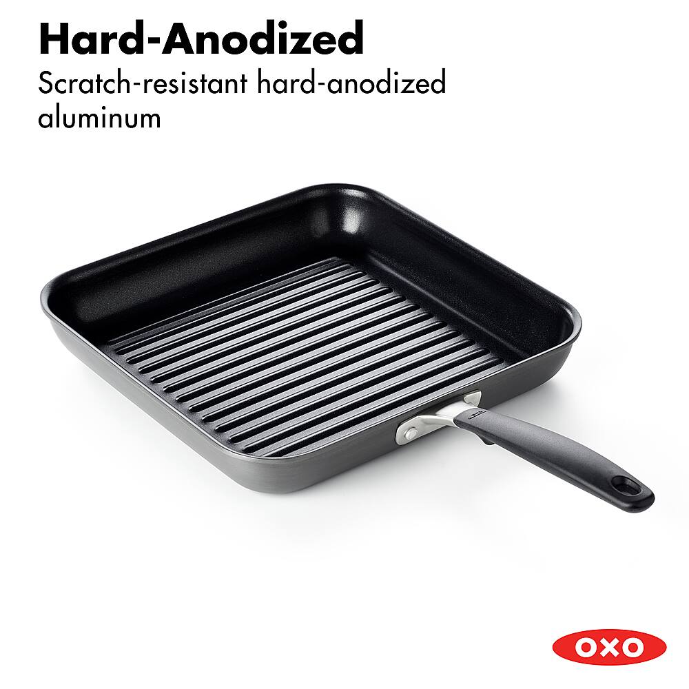 OXO Good Grips NonStick 11" Square Grill Pan Grey CC002666001 Best Buy