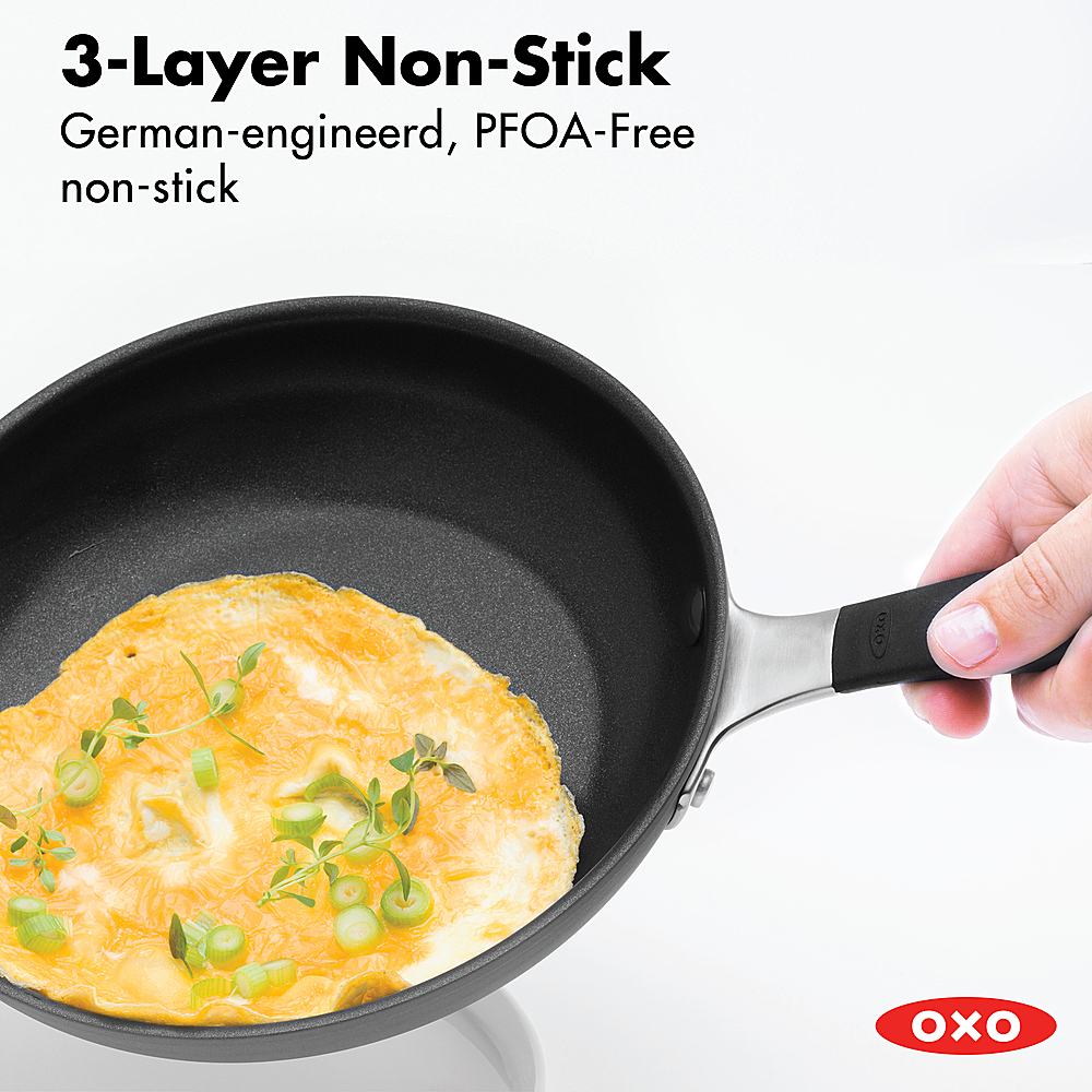 OXO Good Grips Non-Stick 12 Round Frypan Grey CW000957-003 - Best Buy