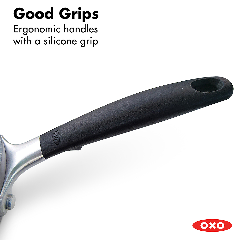 OXO 11295100 Good Grips #12 Black Thumb Press Disher - 2.35 oz.