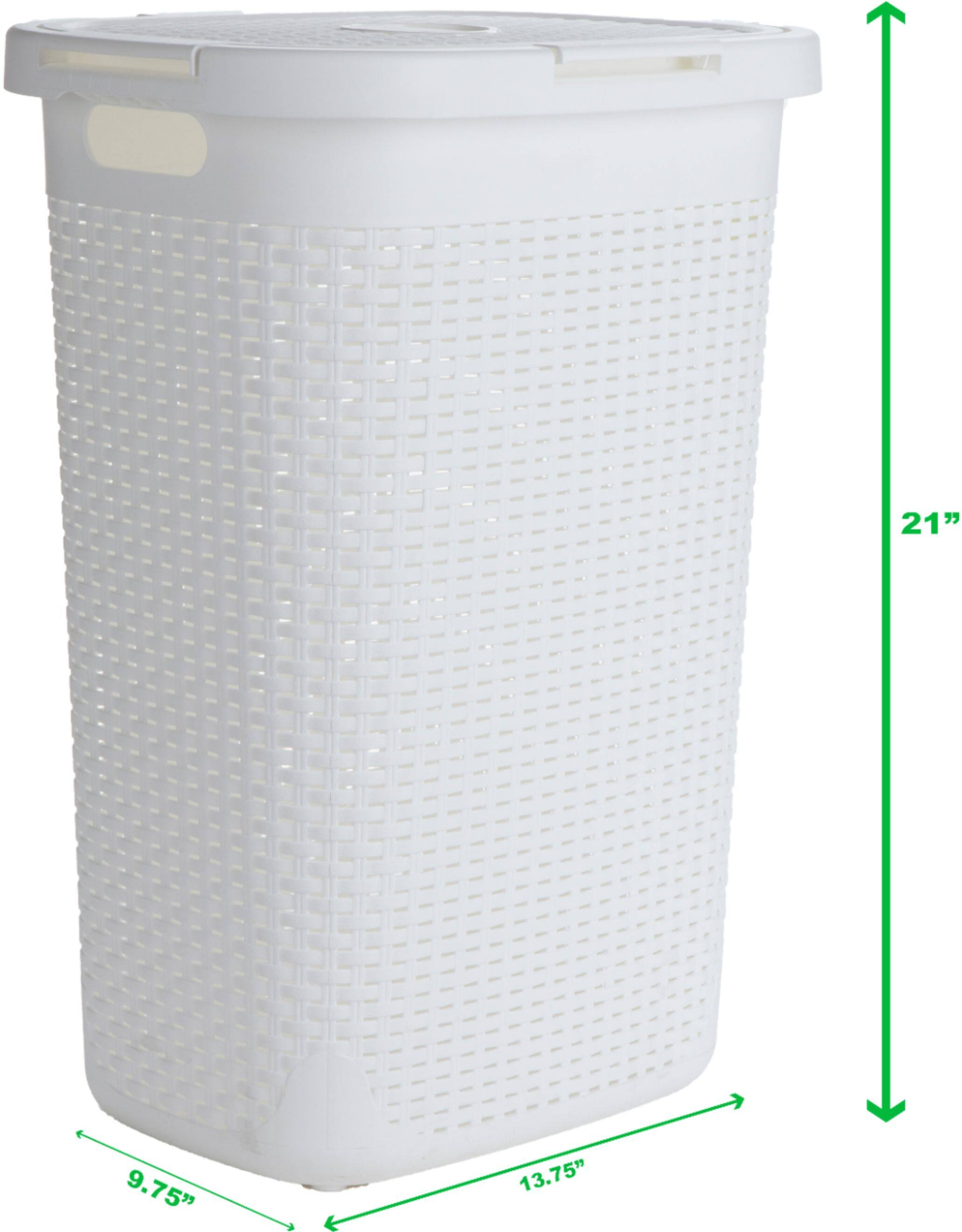 Best Buy Mind Reader 50 Liter Slim Laundry Basket, Laundry Hamper with