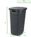 Alt View Zoom 16. Mind Reader - 60 Liter Slim Laundry Basket, Laundry Hamper with Cutout Handles, Washing Bin, Dirty Clothes Storage - Gray.