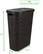 Alt View 19. Mind Reader - 40 Liter Slim Laundry Basket, Laundry Hamper with Cutout Handles, Washing Bin, Dirty Clothes Storage - Brown.