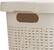 Alt View Zoom 16. Mind Reader - 50 Liter Slim Laundry Basket, Laundry Hamper with Cutout Handles, Washing Bin, Dirty Clothes Storage - Ivory.