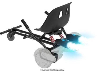 Hover-1 - Raptor Hoverboard Buggy Attachment with LED Fog Blasters and Sound Effects - Black