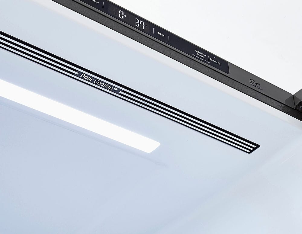 Alt View 23. LG - 25.5 Cu. Ft. Bottom-Freezer Refrigerator with Ice Maker - PrintProof Black Stainless Steel.