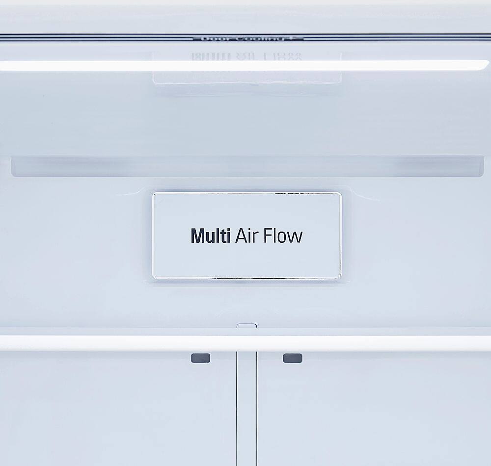 Alt View 24. LG - 25.5 Cu. Ft. Bottom-Freezer Refrigerator with Ice Maker - PrintProof Black Stainless Steel.