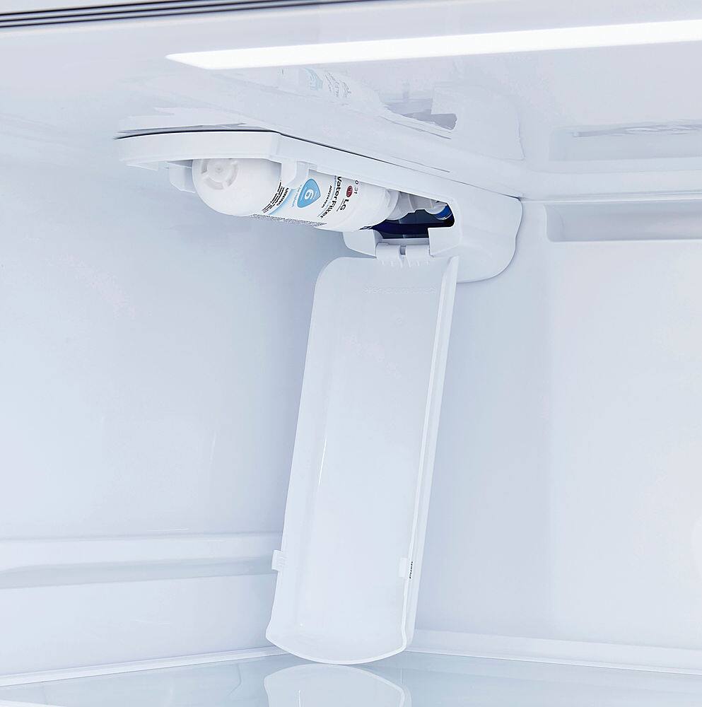 Alt View 26. LG - 25.5 Cu. Ft. Bottom-Freezer Refrigerator with Ice Maker - PrintProof Black Stainless Steel.