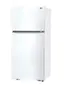 Angle. LG - 20.2 Cu. Ft. Top-Freezer Refrigerator - White.