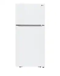 LG - 20.2 Cu. Ft. Top-Freezer Refrigerator - White - Front_Zoom