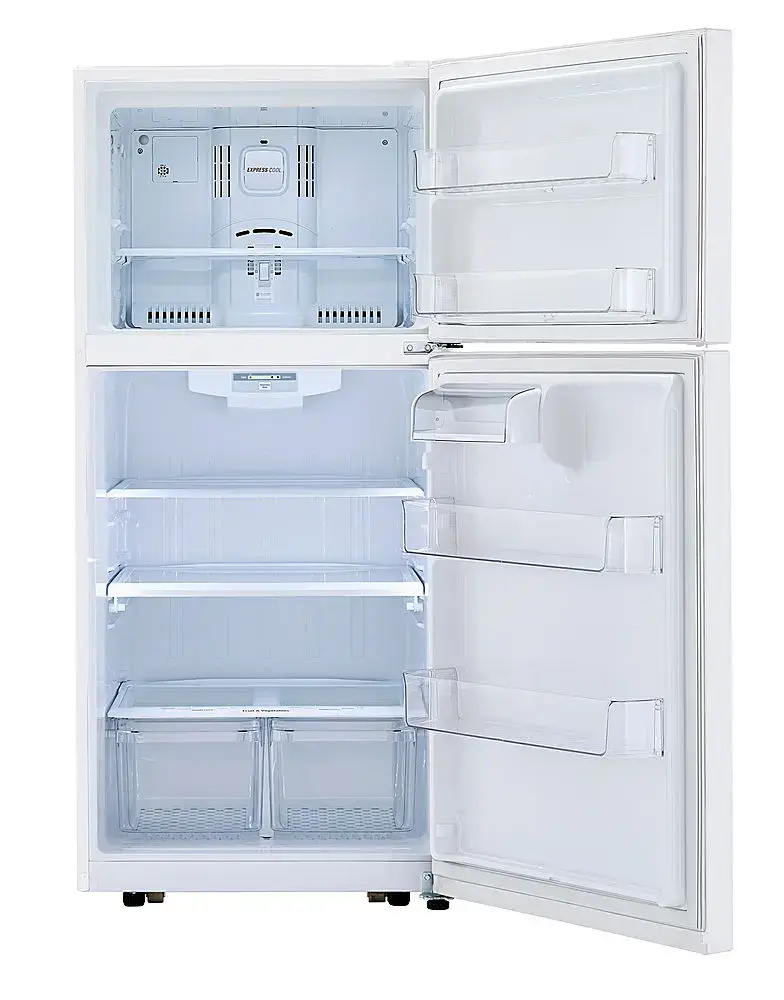 Alt View 11. LG - 20.2 Cu. Ft. Top-Freezer Refrigerator - White.