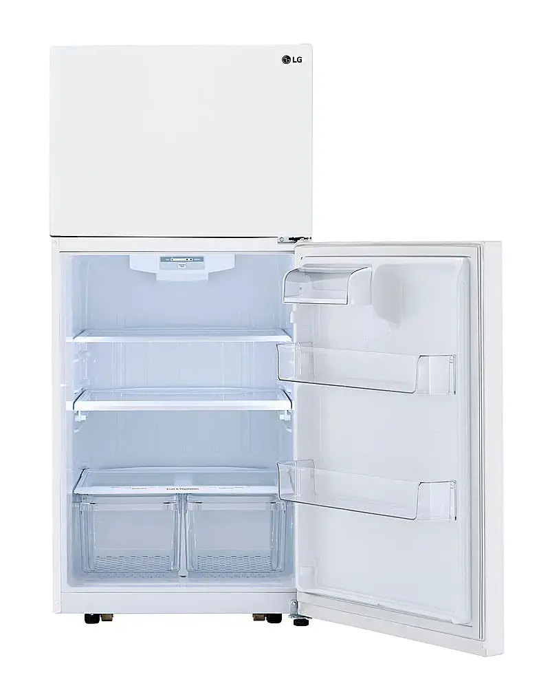 Alt View 14. LG - 20.2 Cu. Ft. Top-Freezer Refrigerator - White.