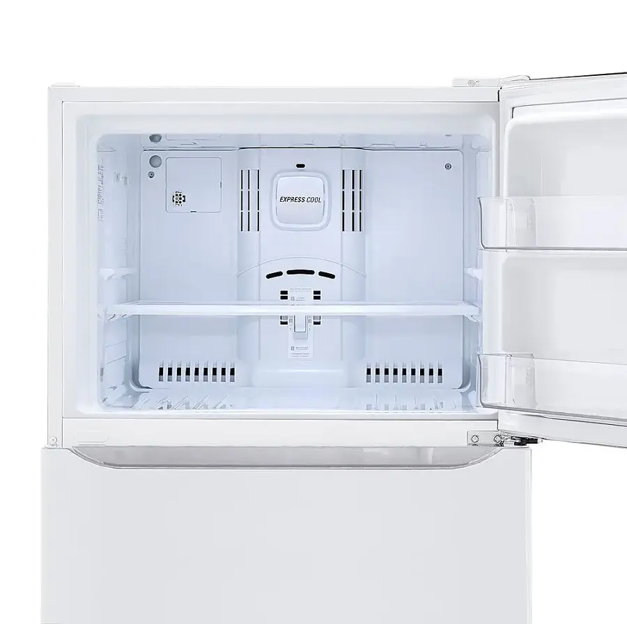 Alt View 16. LG - 20.2 Cu. Ft. Top-Freezer Refrigerator - White.