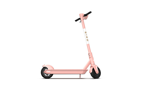 Bird - One Electric Scooter w/25 mi Max Operating Range & 18 mph Max Speed & w/built-in GPS Technology - Electric Rose