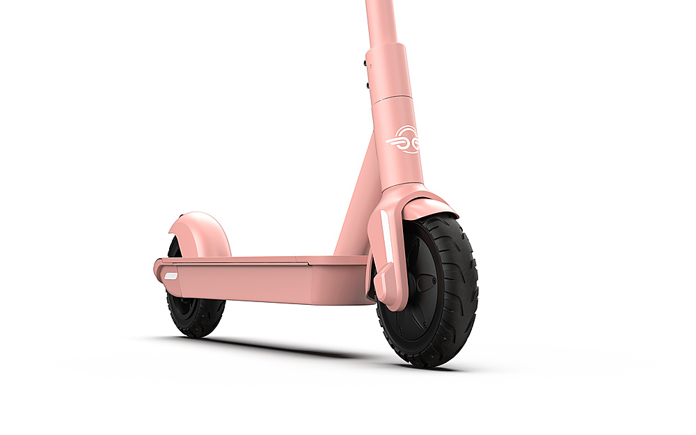Left View: Bird - One Electric Scooter w/25 mi Max Operating Range & 18 mph Max Speed & w/built-in GPS Technology - Electric Rose