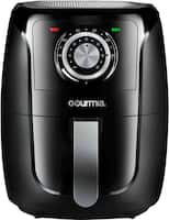 Gourmia - 5qt Analog Air Fryer - Black - Angle_Zoom
