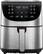 Angle. Gourmia - 7qt Digital Air Fryer - Stainless Steel.