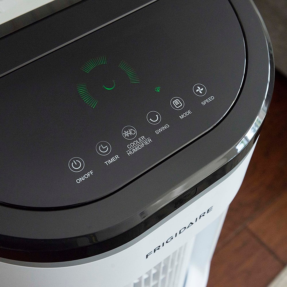 Alt View 14. NewAir - Frigidaire 2-in-1 Evaporative Air Cooler and Fan, 250 sq. ft. with Wide Angle Oscillation & 4 Fan Speeds - White.