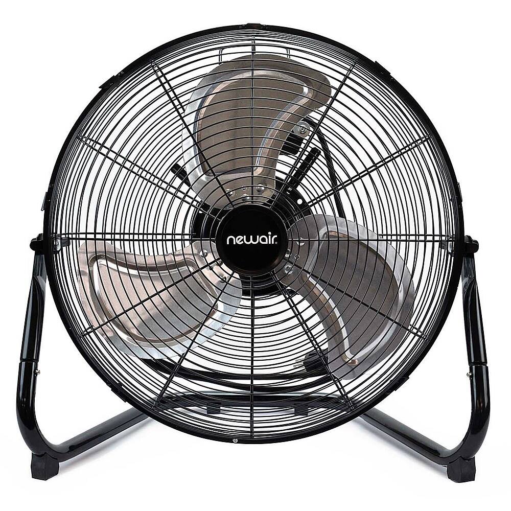 Alt View 12. NewAir - 3000 CFM 18” High Velocity Portable Floor Fan with 3 Fan Speeds and Long-Lasting Ball Bearing Motor - Black.