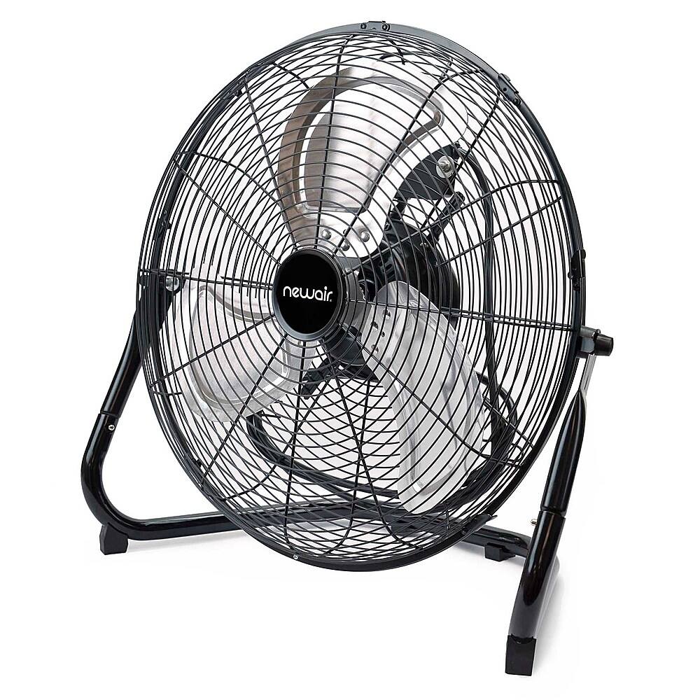 Alt View 23. NewAir - 3000 CFM 18” High Velocity Portable Floor Fan with 3 Fan Speeds and Long-Lasting Ball Bearing Motor - Black.