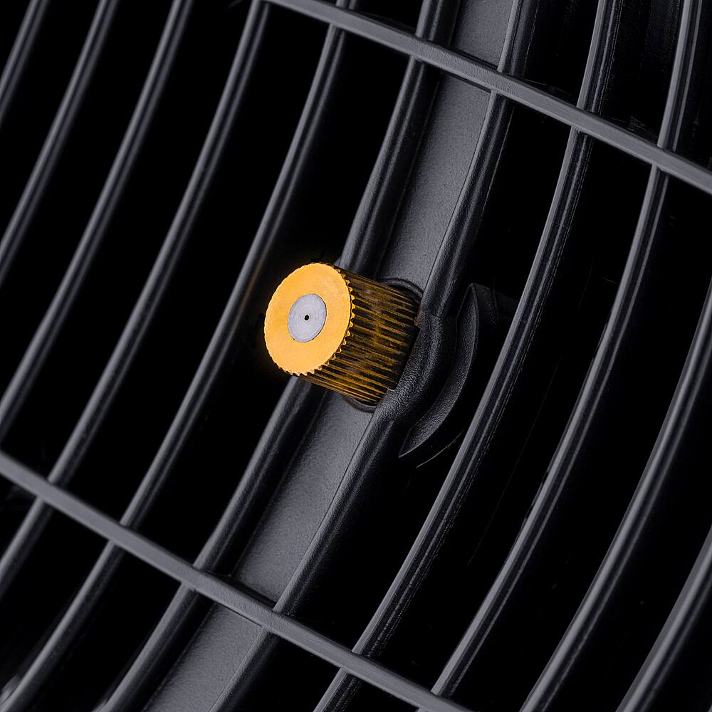 Alt View 18. NewAir - Outdoor Misting Fan and Pedestal Fan, Cools 500 sq. ft. with 3 Fan Speeds and Wide-Angle Oscillation - Black.