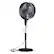 Alt View 19. NewAir - Outdoor Misting Fan and Pedestal Fan, Cools 500 sq. ft. with 3 Fan Speeds and Wide-Angle Oscillation - Black.