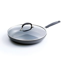 OXO - Good Grips Non-Stick 12" Round Covered Frypan - Grey - Angle_Zoom