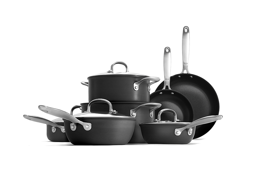 Best Buy: OXO Good Grips Non-Stick Pro 12-Piece Cookware Set Grey  CW000985-003