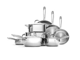 OXO - Good Grips Non-Stick Stainless Steel Pro 13-Piece Cookware Set - Grey - Angle_Zoom