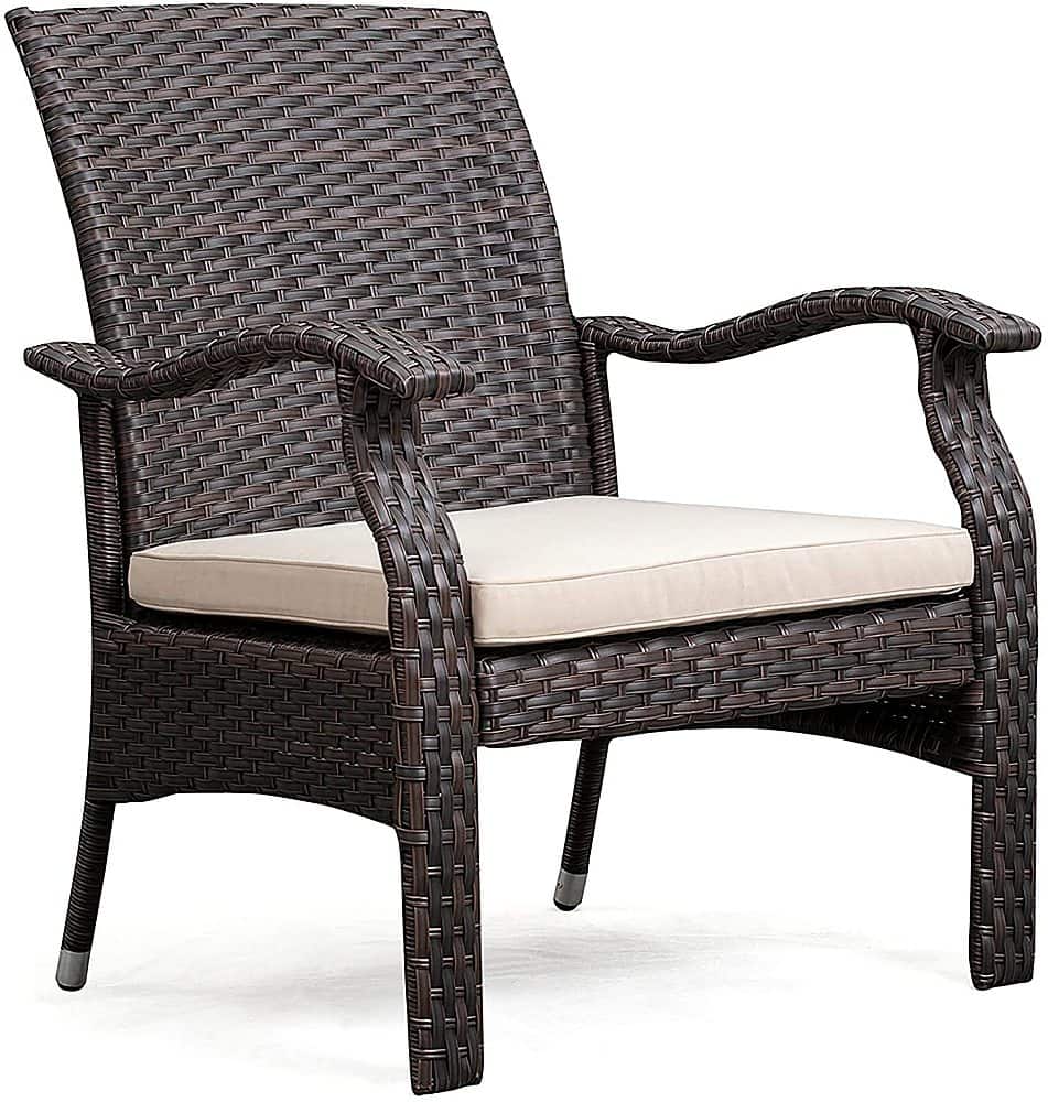 Alt View 17. Patio Sense - Miles Outdoor Square Wicker 3 Piece Patio Set - Mocha.