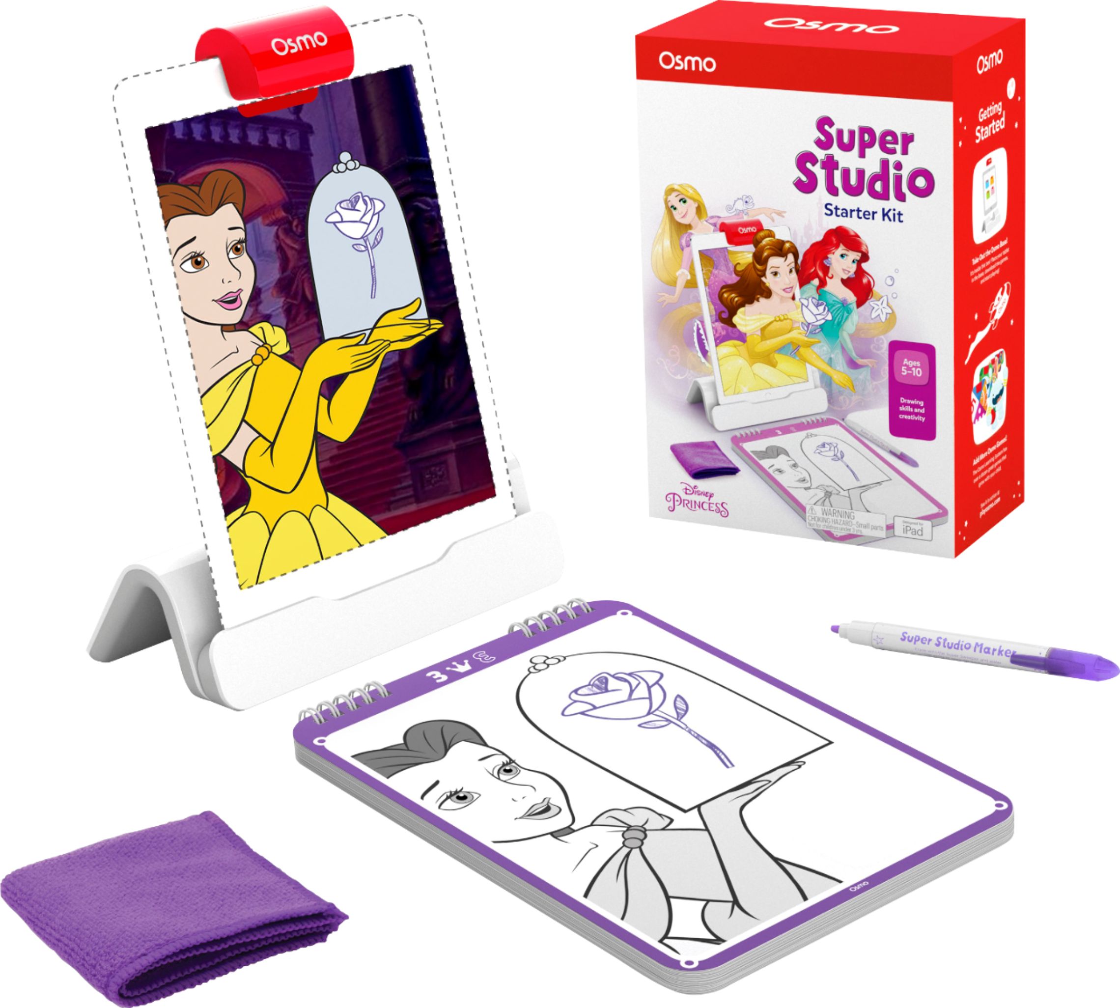 Osmo Super Studio Disney Princess Starter Kit for iPad Ages 5-11, Drawing  Activities, Listening (Osmo Base Included) 901-00029 - Best Buy