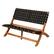 Alt View 12. Patio Sense - Sava Wooden Folding Bench - Brown.