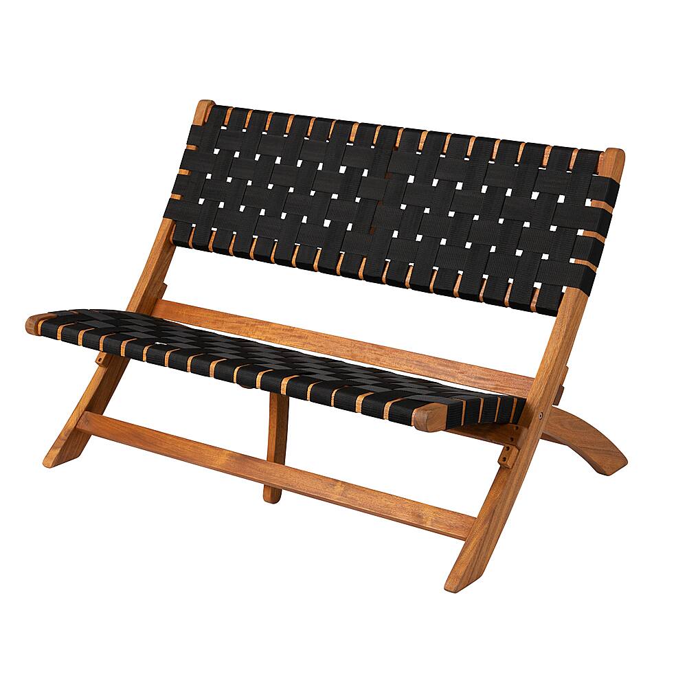 Alt View 12. Patio Sense - Sava Wooden Folding Bench - Brown.