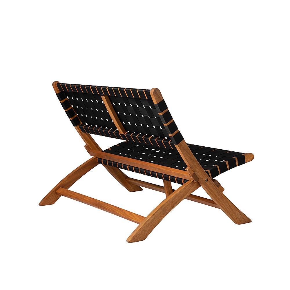 Alt View 15. Patio Sense - Sava Wooden Folding Bench - Brown.