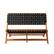Alt View 16. Patio Sense - Sava Wooden Folding Bench - Brown.
