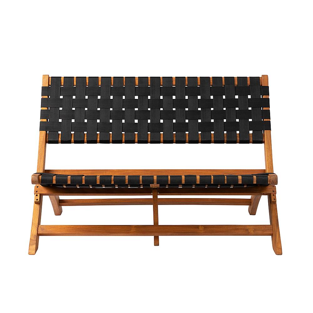 Alt View 16. Patio Sense - Sava Wooden Folding Bench - Brown.