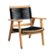 Alt View Zoom 11. Patio Sense - Kingsmen Wooden Outdoor Patio Lounge Chair - Brown.