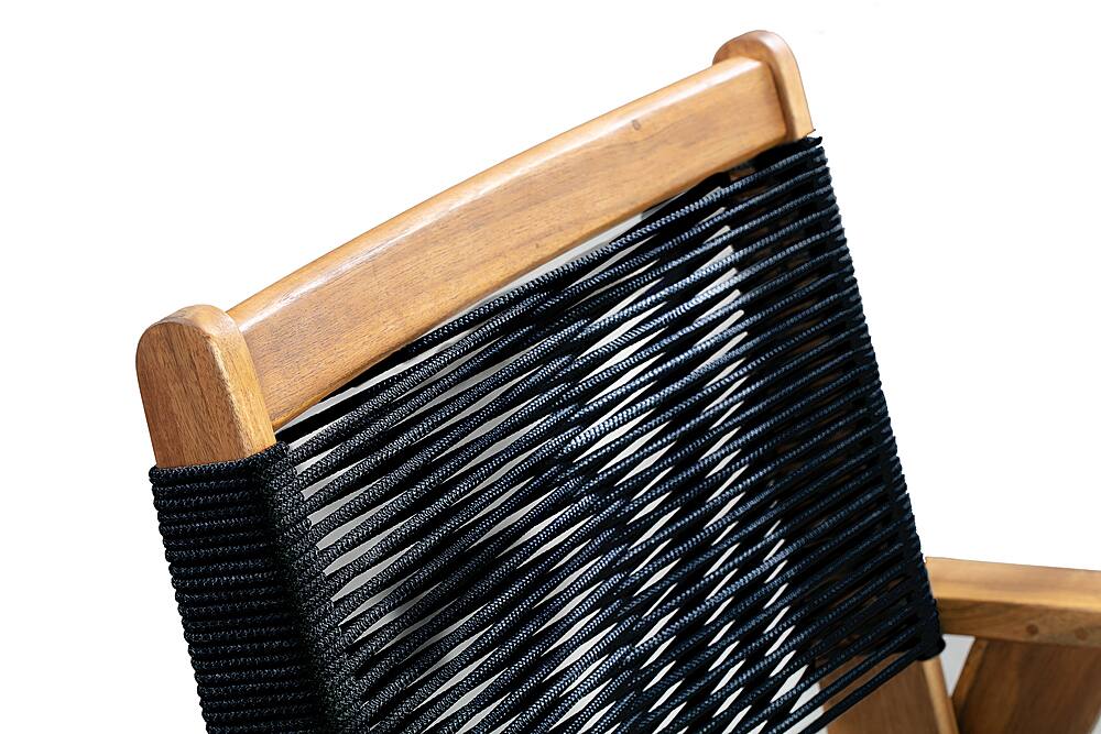 Alt View 14. Patio Sense - Kingsmen Wooden Outdoor Patio Lounge Chair - Brown.